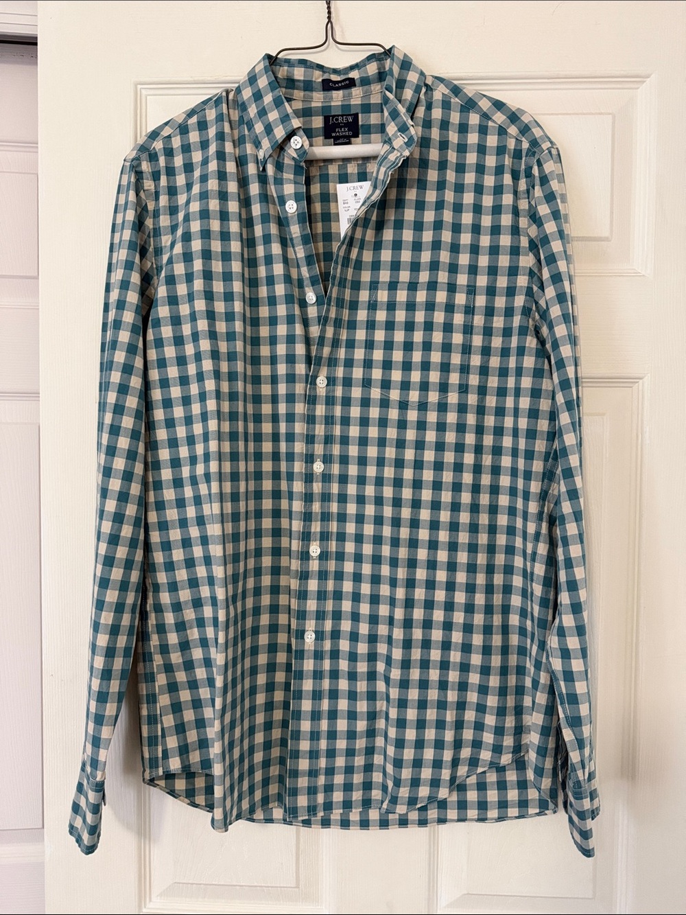 Classic JCrew Flex Washed Long Sleeved Button Down